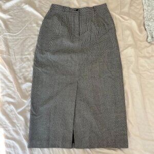 Vintage houndstooth midi skirt